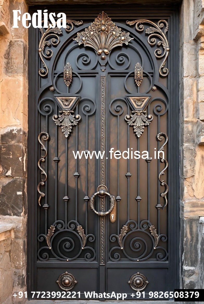 Luxury Geometric Gate Grill Design for House Fronts No-2923