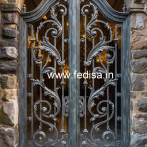Beautiful Stylish Grill Gate Design for Villas No-2950