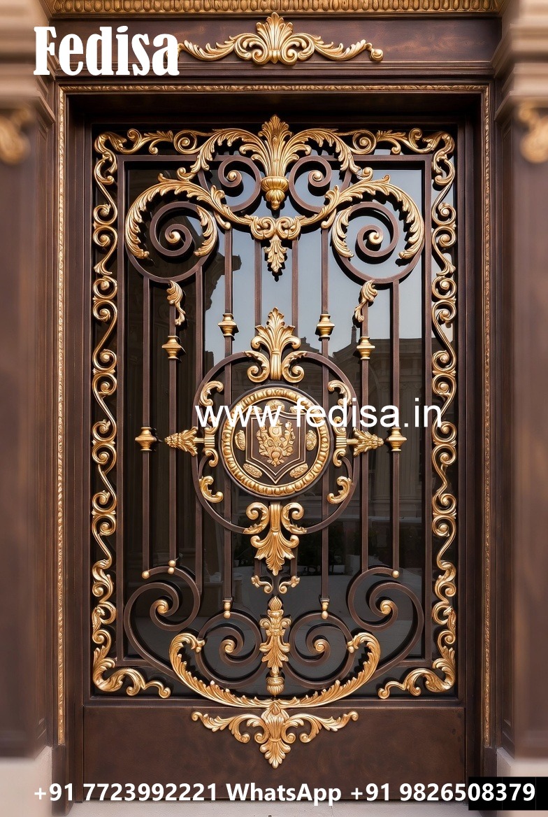 Stylish Geometric Grill Gate Design Inspiration No-2953