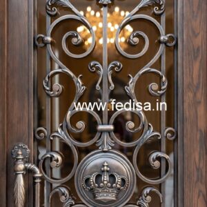 Fancy Decorative Iron Grill Gate Design No-2958