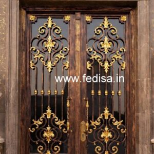 Elegant Modern Exterior Grill Gate Design No-2975