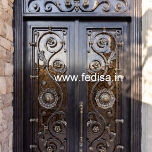 Stylish Front Exterior Gate Grill Design for Modern Villas No-3000