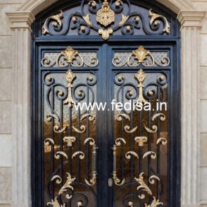 Stylish Gate Grill Design for Contemporary House Fronts No-3002