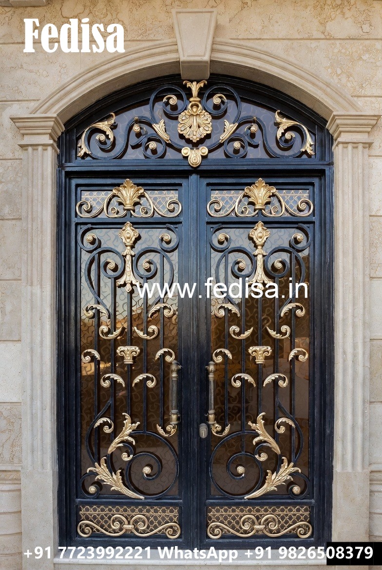 Stylish Gate Grill Design for Contemporary House Fronts No-3002