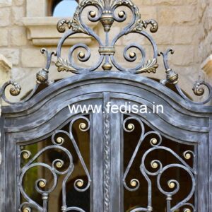 Elegant Steel Gate Grill Design for Main Entrance No-3004