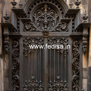 Classic Gate Grill Design for Traditional House Fronts No-3012