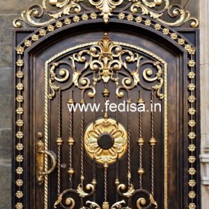 Front Entry Gate Grill Design for Contemporary Villas No-3043