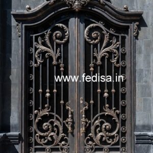 Grand Entrance Gate Grill Design for Luxury Villas No-3048