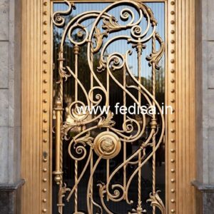 Custom Steel Gate Grill Design for Modern Homes No-3056
