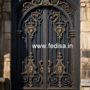 Royal Entrance Gate Grill Design for Luxury Villas No-3077