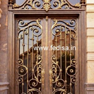 Artistic Front Gate Grill Design for Elegant Homes No-3078