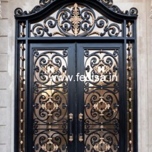 Elegant Iron Grill Gate Design for Main Doors No-3080