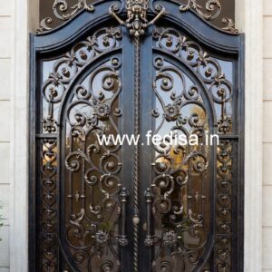 Modern Gate Grill Design with Artistic Detailing No-3088