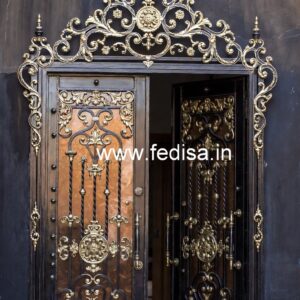 Stylish Entrance Grill Gate Design for Modern Homes No-3096
