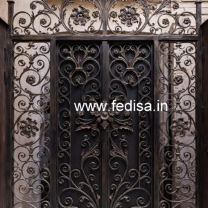 Elegant Front Gate Grill Design with Stylish Pattern No-3100