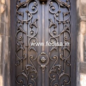 Stylish Main Gate Grill Design with Modern Patterns No-3116