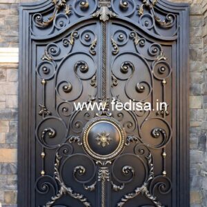 Designer Sliding Gate Grill Design for Modern Homes No. 3124