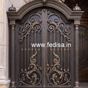 Elegant Black Gate Grill Design for House Entrance No-3125