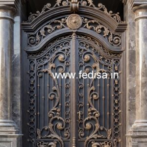 Unique Entrance Gate Grill Design for Contemporary Homes No-3134
