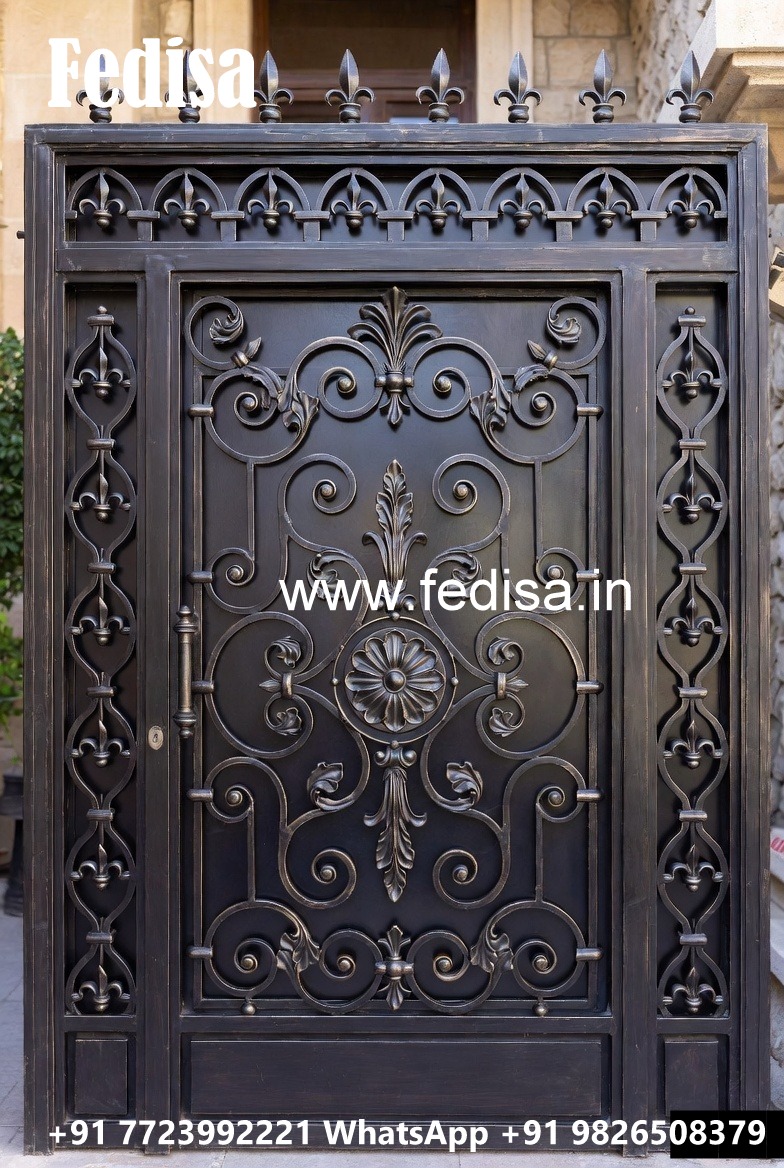 Elegant House Front Grill Gate Design for Villas No-3173