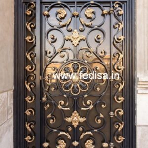 Stylish Contemporary Gate Grill Design for Villas No-3186