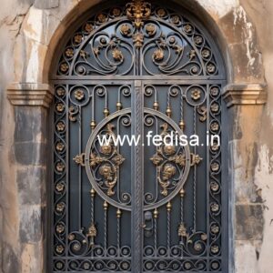 Stylish Exterior Grill Gate Design for Elegant Entrances No-3203