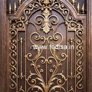 Elegant Artistic Gate Grill Design for Houses No-3268