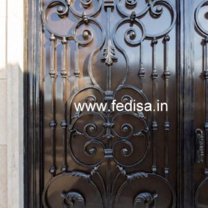 Stylish Black Iron Grill Gate Design No-3274