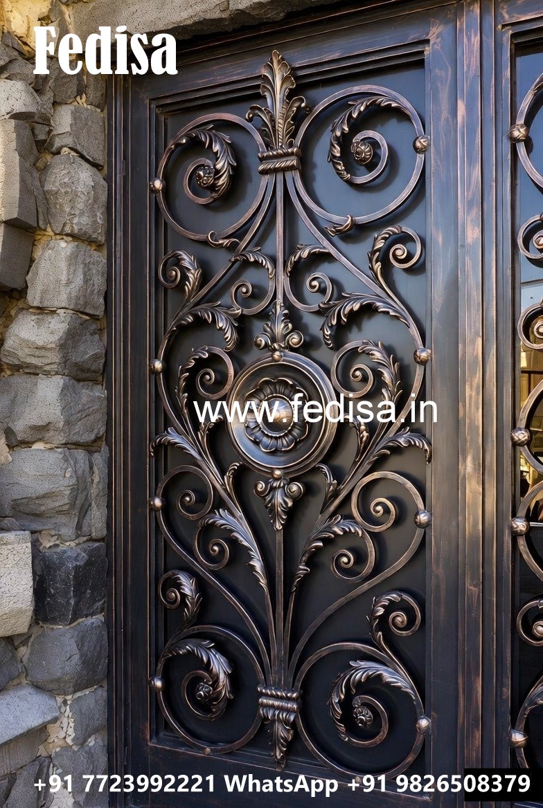 Attractive Artistic Main Gate Grill Design No-3285