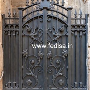 Elegant Stylish Main Entrance Gate Grill Design No-3296