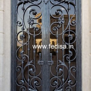 Artistic Gate Grill Design for Stylish Home Security No-3332