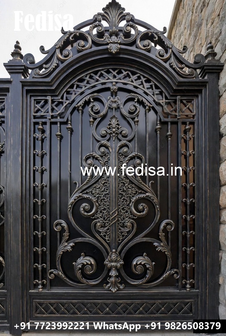 Grand Entrance Gate Grill Design for Luxury Villas No-3348