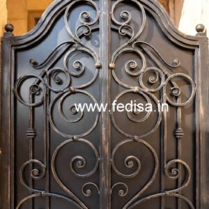 Modern Geometric Gate Grill Design for Entrances No-3371