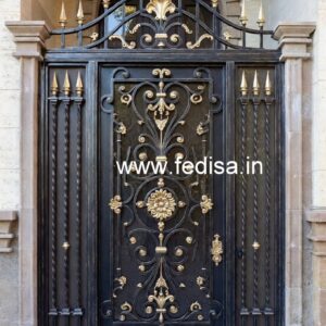Artistic Front Gate Grill Design for Elegant Homes No-3378