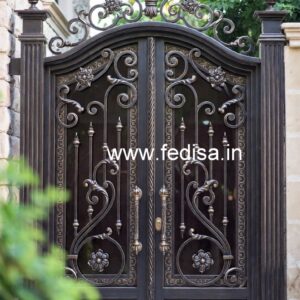 Fancy Metal Gate Grill Design for Modern Villas No-3383