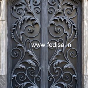Luxury Iron Grill Gate Design with Golden Finish No-3390