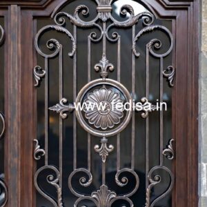 Minimal Steel Gate Grill Design for Elegant Homes No-3393