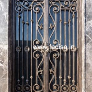 Stylish Entrance Grill Gate Design for Modern Homes No-3396