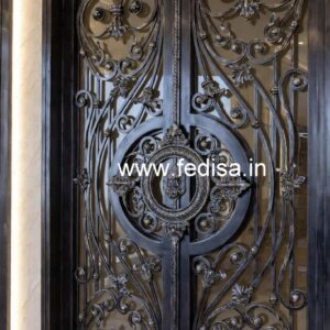 Elegant Front Gate Grill Design with Stylish Pattern No-3400