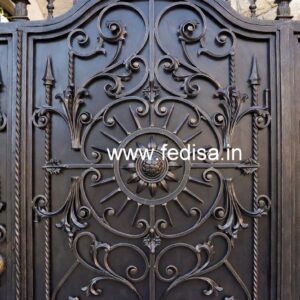 Artistic Main Gate Grill Design for Contemporary Houses No-3405