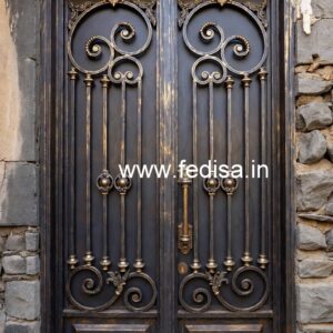 Elegant Front Entrance Gate Grill Design Ideas No-3415