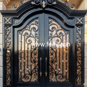 Modern Gate Grill Design for Luxury Front Elevation No-3422