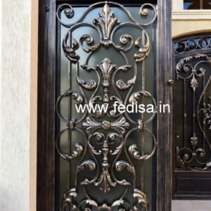 Elegant Black Gate Grill Design for House Entrance No-3425