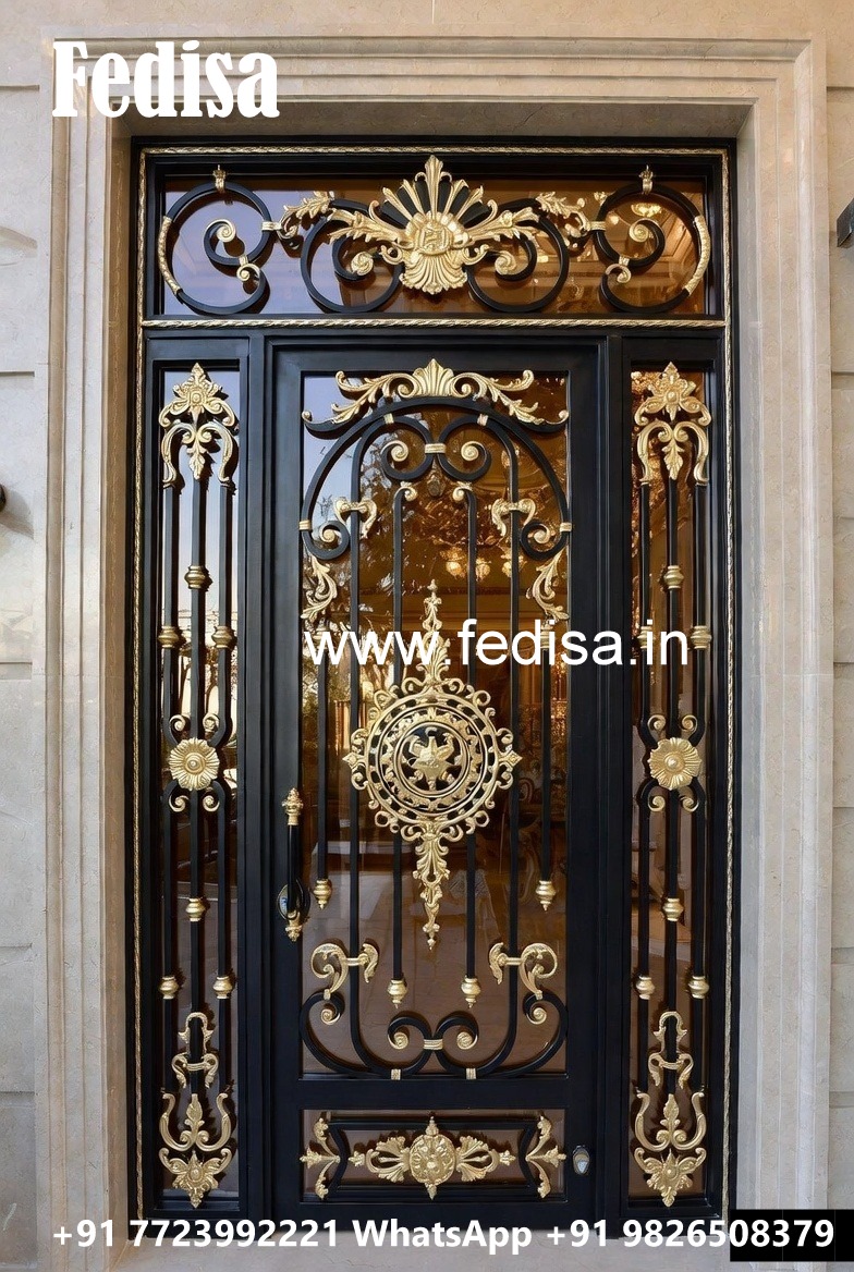 Artistic House Entrance Grill Gate Design No-3452