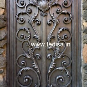 Elegant Main Gate Grill Design for Luxury Residences No-3453
