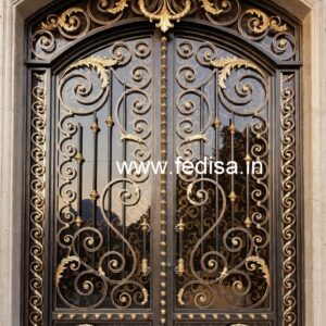 Stylish Security Grill Gate Design for Modern Entrance No-3474