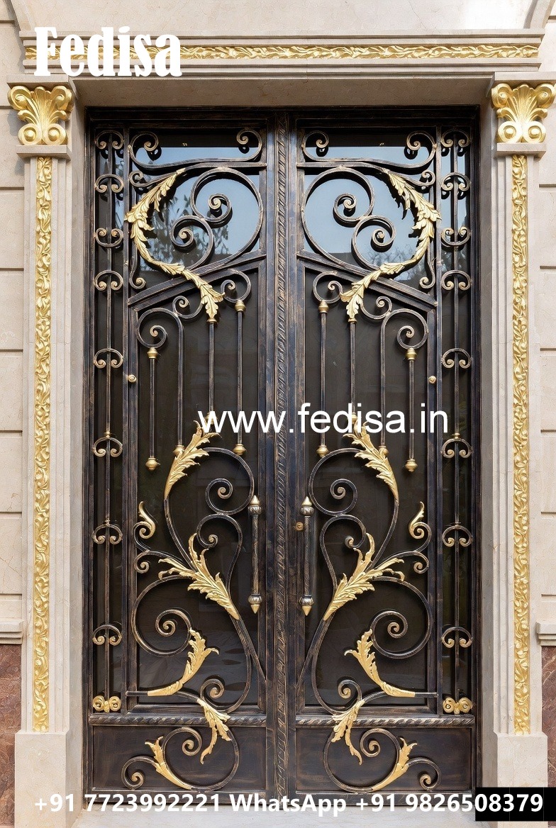 Contemporary Luxury Gate Grill Design for House Front No-3480