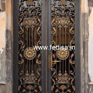 Artistic Main Entrance Grill Gate Design Inspiration No-3493