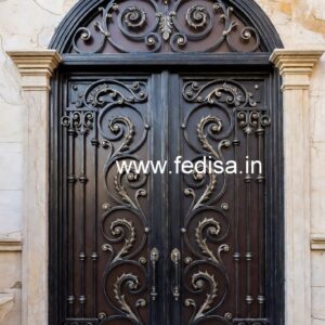 Elegant Contemporary Gate Grill Design with Artistic Pattern No-3514
