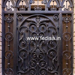 Luxury Geometric Gate Grill Design for House Fronts No-3523